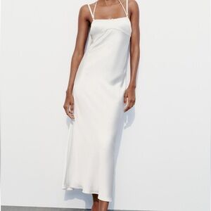 Zara midi slip dress